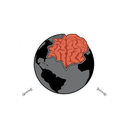 The Official World Zombie Day Supporter badge: a brain-globe in a scalloped ring reading Official World Zombie Day Supporter, Zombie-Friendly.